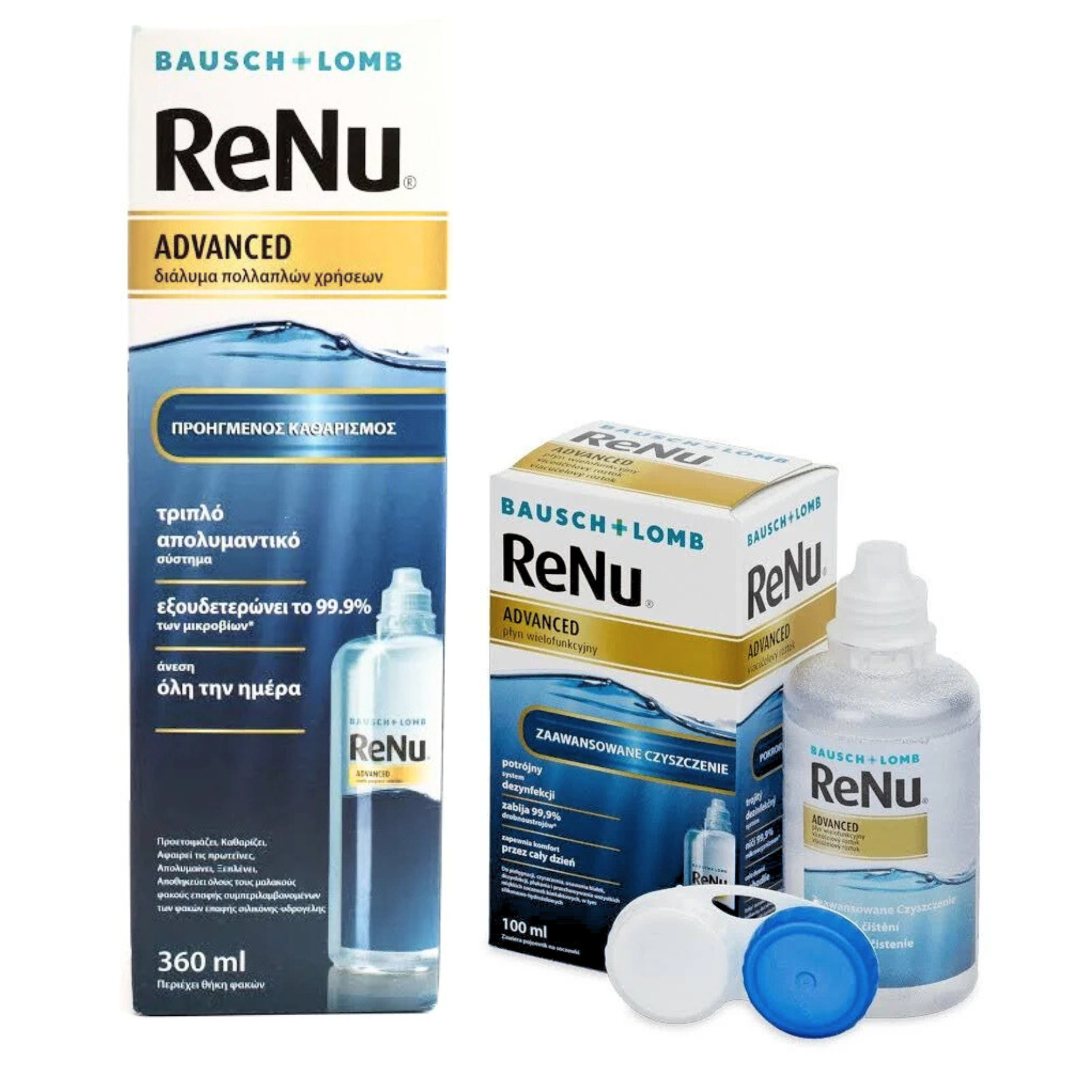 Renu Advanced (360ml & 60ml) Υγρό φροντίδας φακών επαφής
